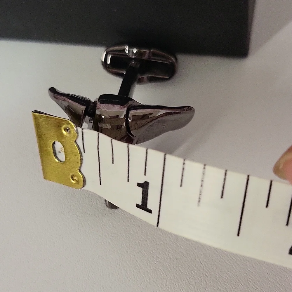 Caperci Men's Animal Elephant Head Shirt Cufflinks - Picture 8 of 8